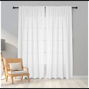 White light filtering 84” curtains.